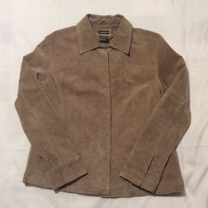 Vintage leather Western shirt jacket, ❤️ EUC!